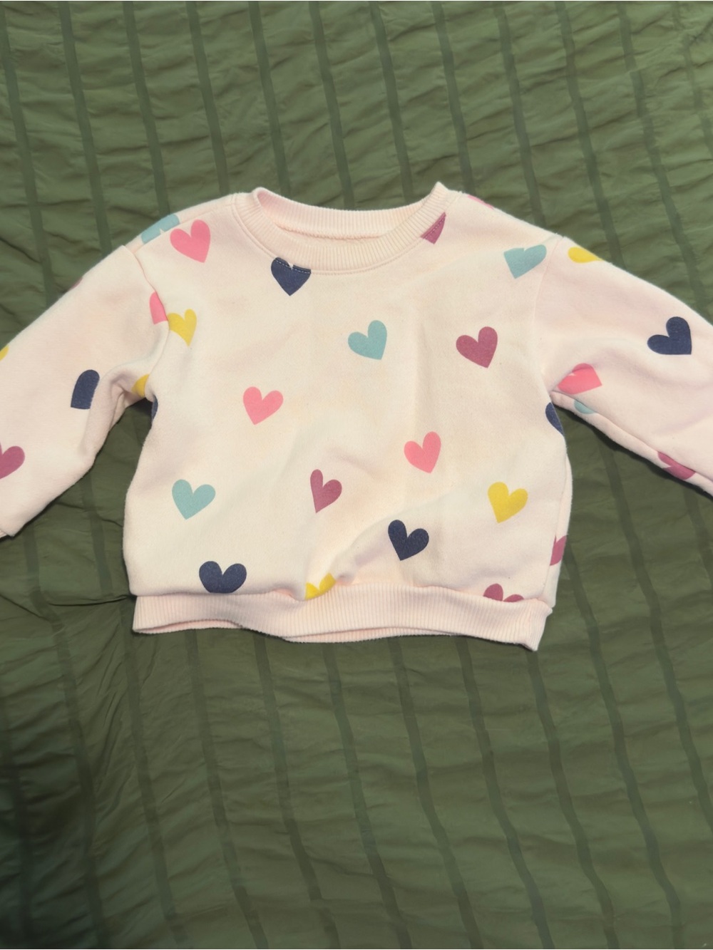 Garanimals Pink Sweatshirt with Multicolor Heart Print